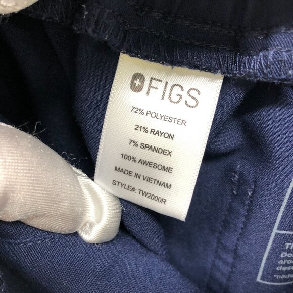 Figs Navy Yola Skinny scrub Pants - Picture 9 of 10